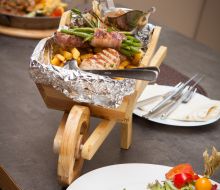 Fleischgericht im Gasthof zum Diemeltal in Marsberg-Helminghausen