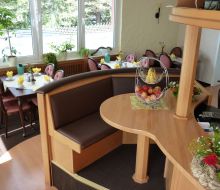 Sitzecke im Restaurant im Hotel Wulff Warburg-Scherfede