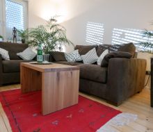 Sitzecke im Zimmer in Pension Franzbäcker in Warburg