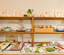 Blick auf das Frühstück im Hotel Montana in Diemelstadt-Rhoden