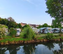 Camper auf dem Stellplatz