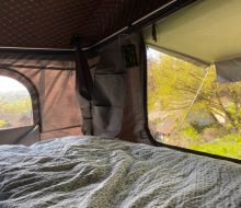 Das Dachzelt von innen