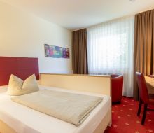 Ansicht eines Einzelzimmers im Hotel Montana