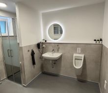 Gemeinschaftsbad zu den Schlaffässern Ferienhaus Berger Bad Karlshafen