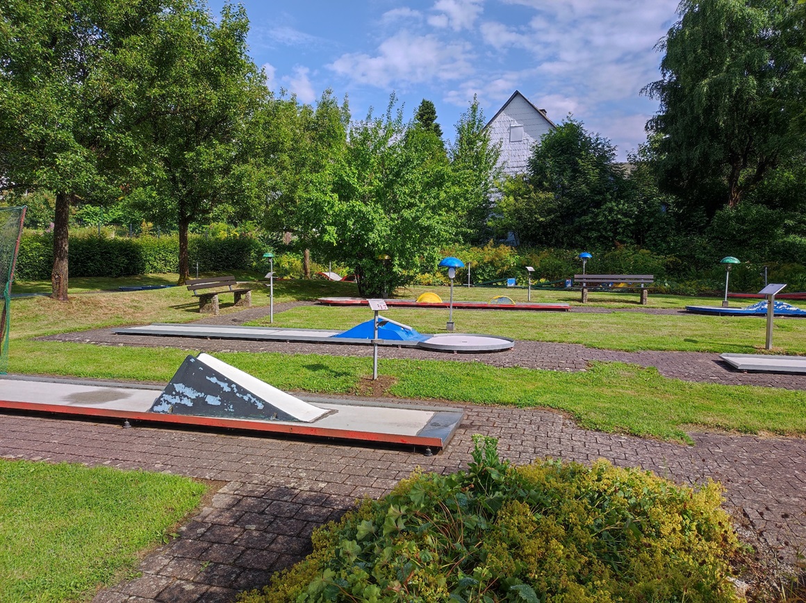 Bild von der Minigolfanlage in Usseln